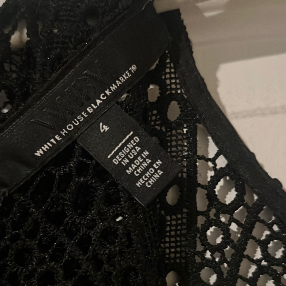 White House Black Market Black A-Line Cocktail Dress - Picture 4 of 4